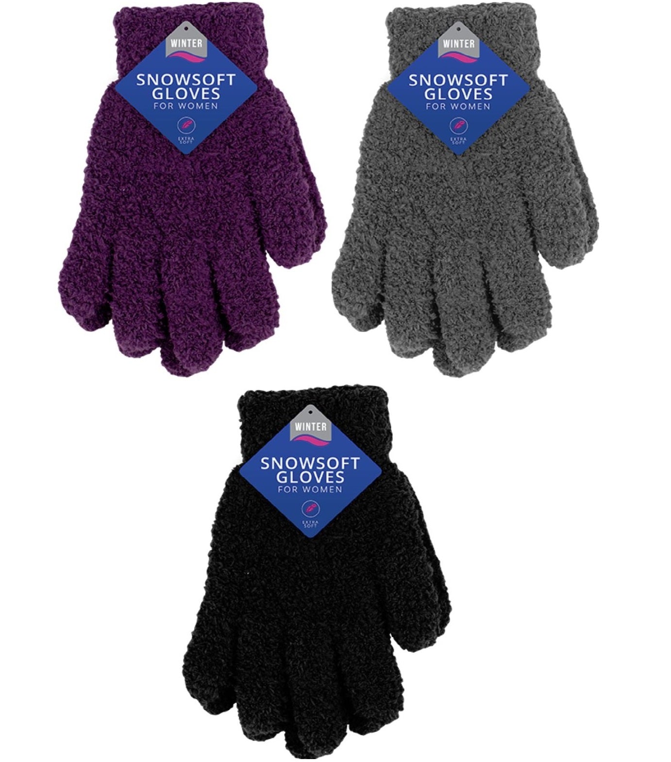 Ladies Womens Super Soft Warm Cosy Thermal Winter Gloves Snowsoft One Size Ladies Womens Super Soft Warm Cosy Thermal Winter Gloves Snowsoft One Size